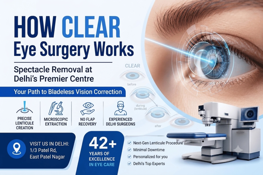 CLEAR Spectacle Removal in Delhi?