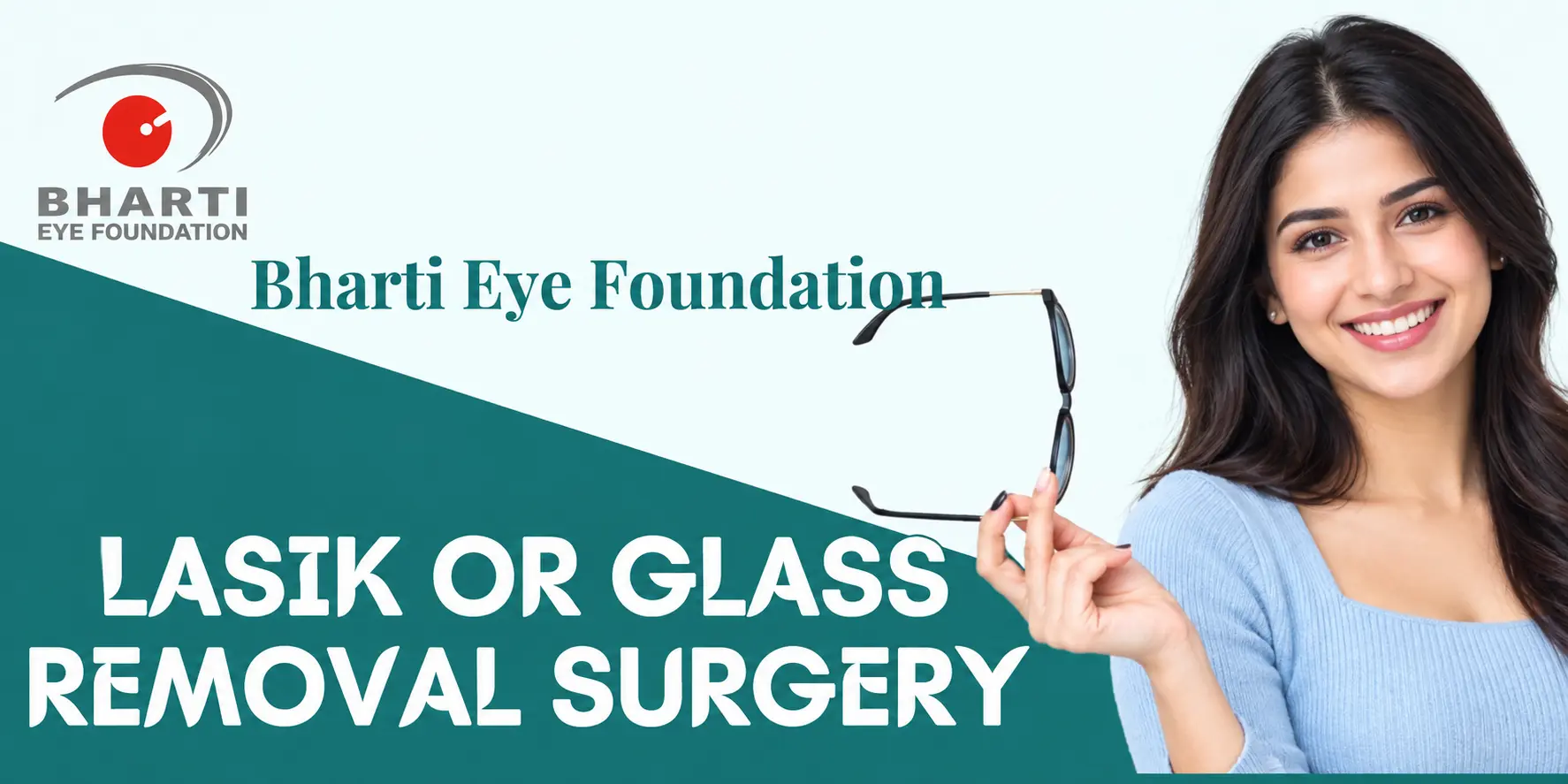 Lasik Or Glass Removal Eye Surgery Banner
